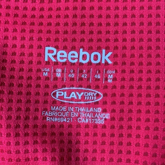 Reebok Play Dry Pink Striped Athletic Tank Top - Picture 6 of 7